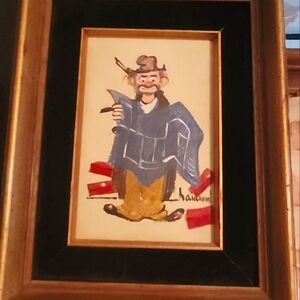 Clown portrait vintage